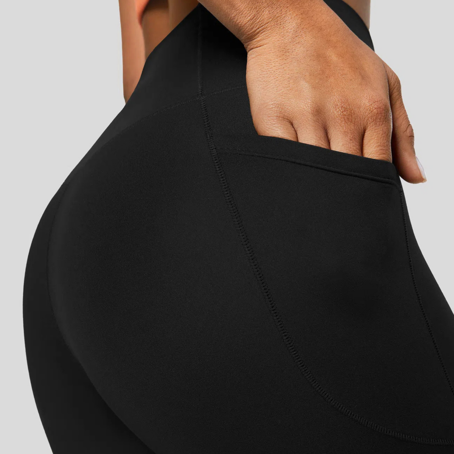 Crossover Pocket Plain Leggings