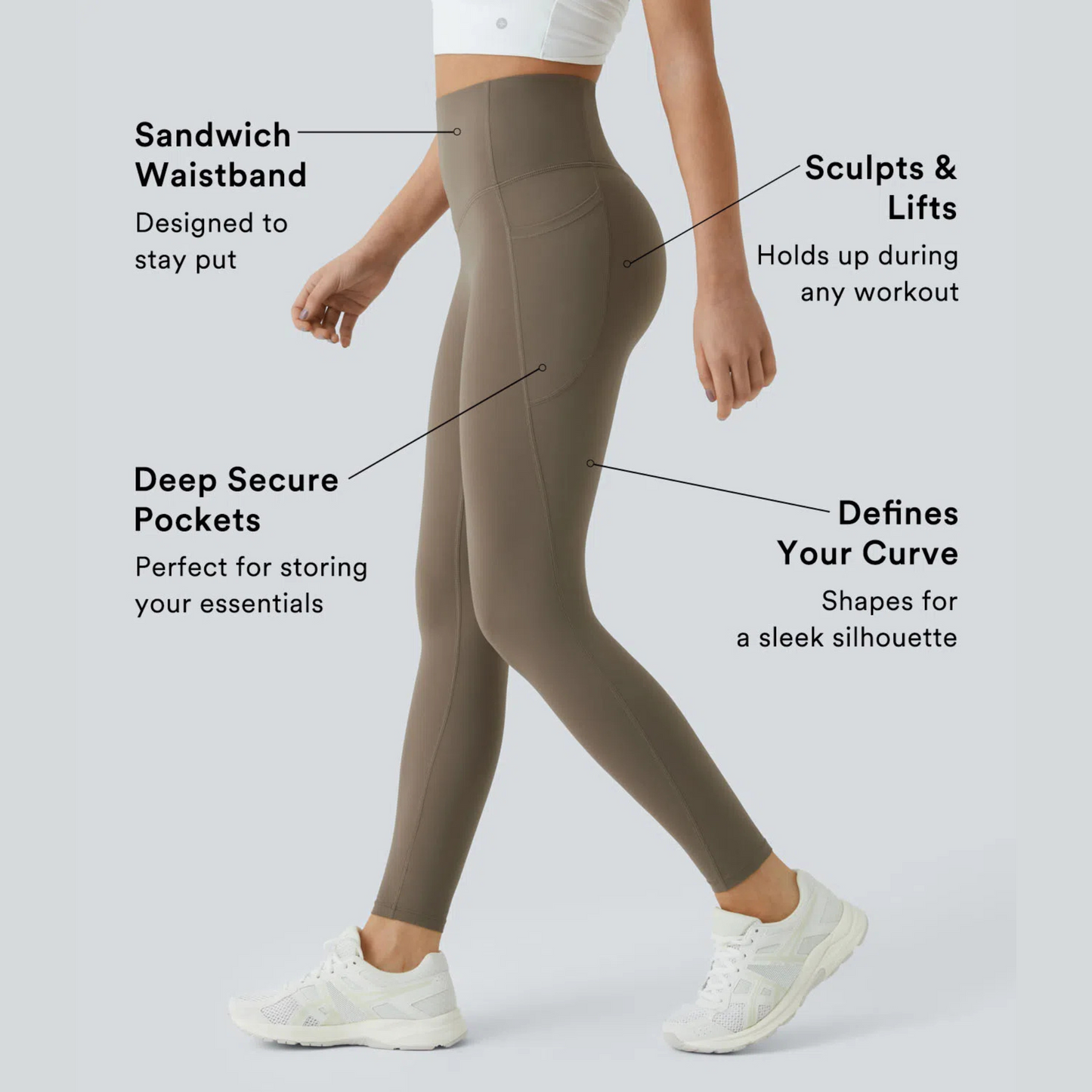 SoCinched Tummy Control Shaping Leggings