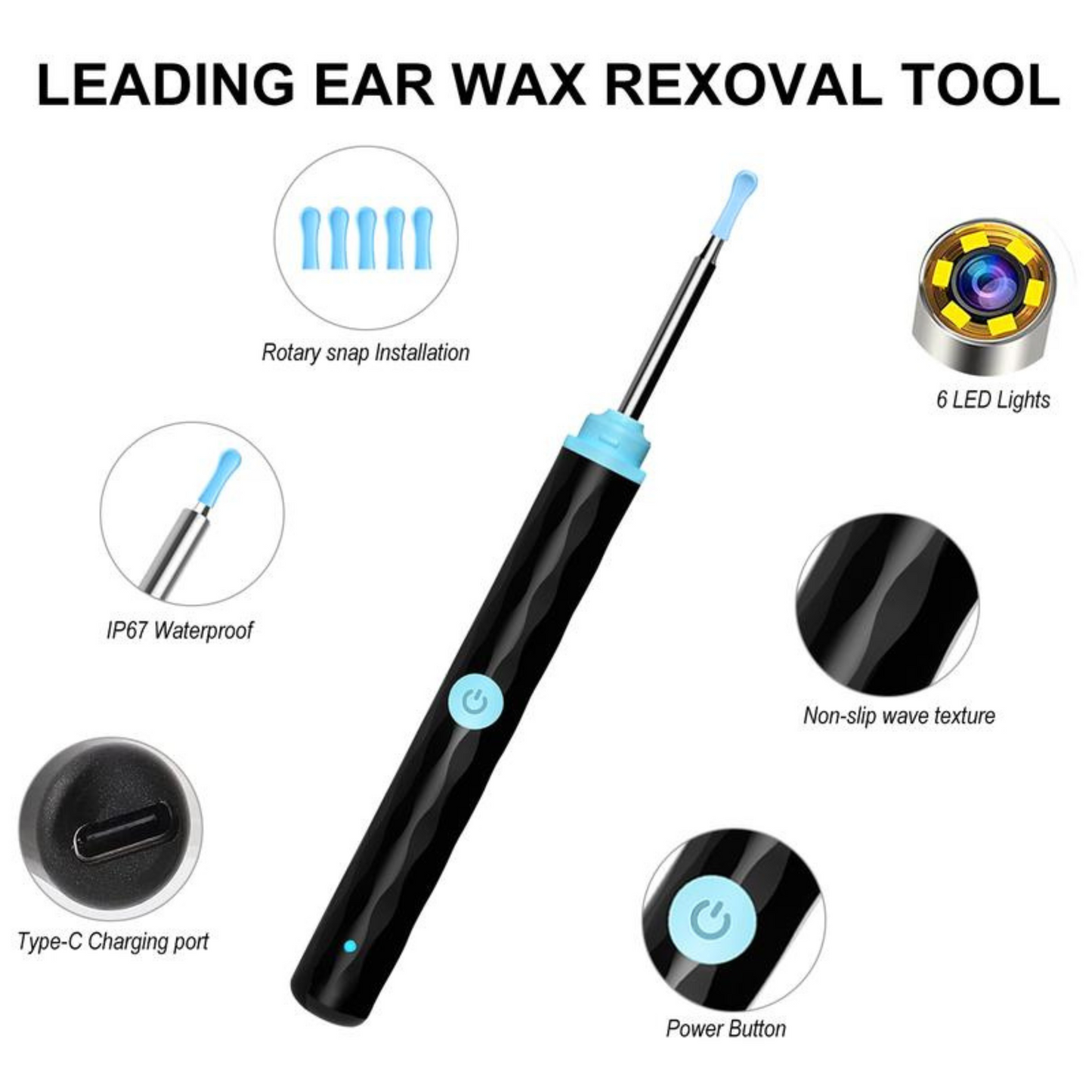 Ear Wax Removal Camera 1296P HD