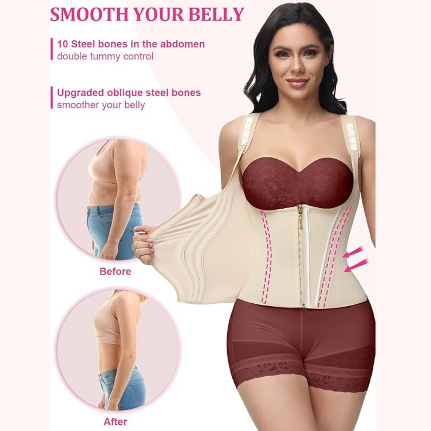 SHAPSHE Waist Trainer for Women Tummy Control