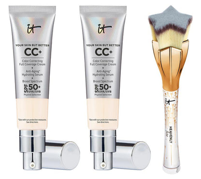 IT Cosmetics CC SPF50 Duo with Special Edition Star Brush